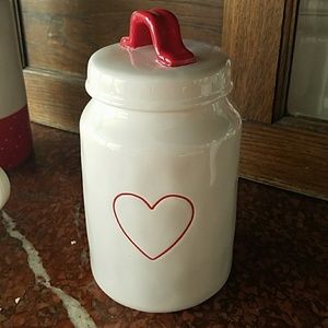 Rae Dunn small heart canister
